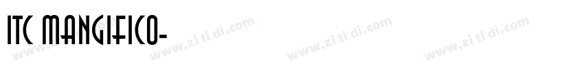 ITC MANGIFICO字体转换